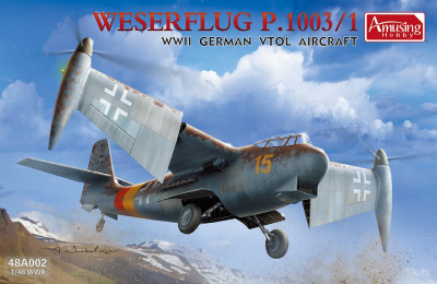 1/48 Weserflug P.1003/1 WWII German VTOL aircraft - Amusing Hobby