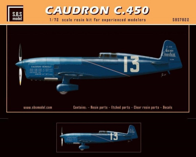1/72 Caudron C.450 - Resin+PE+decal - Full resin kit