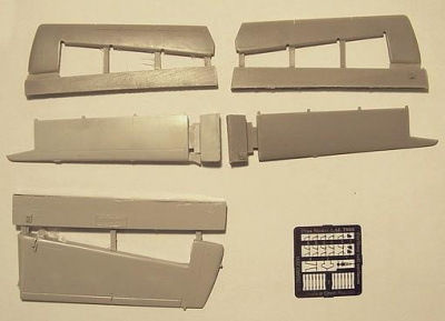 1/72 DHC Caribou tail surfaces