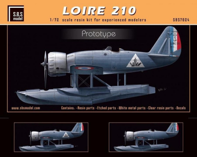 1/72 Loire 210 'Prototype' - Resin+PE+decal - Full resin kit