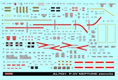 1/72 Stencils for P2V Neptune