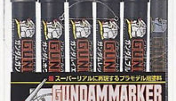 GUNDAM MARKER GMS105 Basic COLOR PEN SET 6pcs - GUNZE