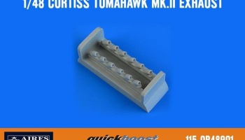 1/48 Curtiss Tomahawk Mk.II exhaust for AIRFIX kit