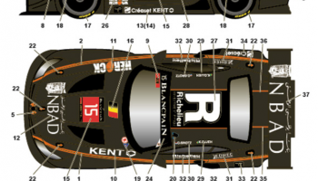 BMW Z4 "Boutsen Ginion Racing" #15 Silverstone 2015 for FUJIMI125930 1/24 - Studio27