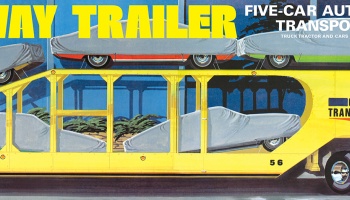 5-CAR HAULAWAY TRAILER 1:25 - AMT