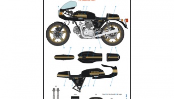 DUCATI 900SS 1/12 Decals - Blue Stuff