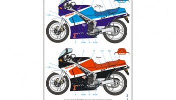 SUZUKI RG500 89' 1/12 Decals - Blue Stuff