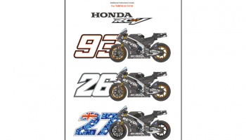 HONDA RC213V Test 2014 - Marquez / Pedrosa / Stoner Decals 1/12 - Blue Stuff