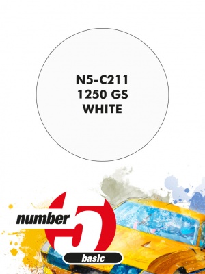 1250 GS White Paint for airbrush 30ml - Number Five