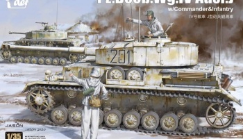 Pz.Beob.Wg. IV Ausf. J w/Commander&Infantry 1:35 - Border Model