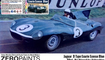 Jaguar D Type Ecurie Ecosse Blue Paint - Zero Paints