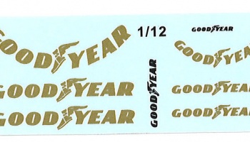 Goodyear Decal for Wolf WR1 1/12, 1/20 - MSM Creation