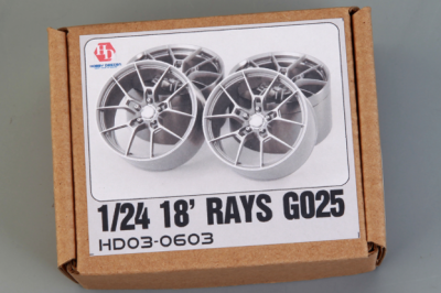 18' Rays G025 Wheels  (Resin+Metal Wheels ) 1/24 - Hobby Design