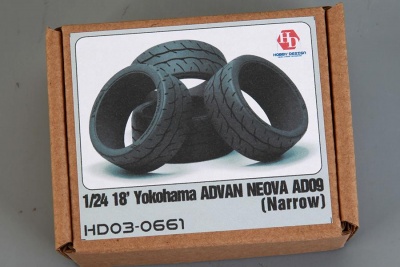 18' Yokohama Advan Neova AD09 Tires (Narrow) 1/24 - Hobby Design