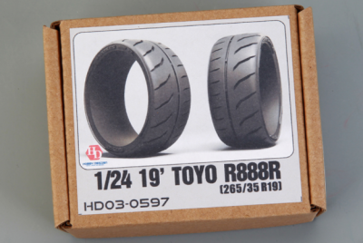 19' Toyo R888R (265/35 R19) Tires 1/24 - Hobby Design