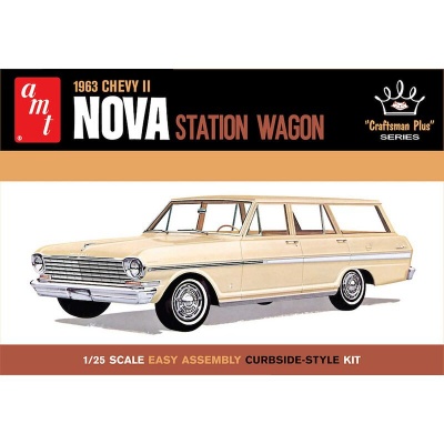 1963 Chevy II Nova Station Wagon Craftsman Plus Series 1/25 - AMT
