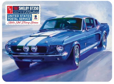 1967 Shelby GT350 USPS "Auto Art Stamp Series" Collectible Tin 1/25 - AMT