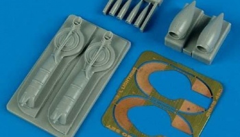 1/48 P-38J Lightning update turbo & air intakes