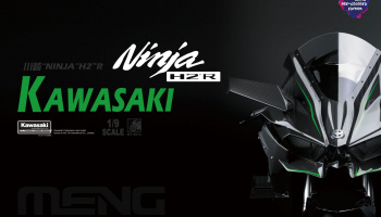Kawasaki Ninja H2R (Pre-colored Edition) 1:9 - Meng