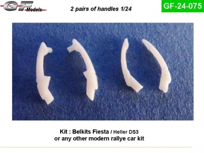 2 pairs of Handles Fiesta, DS3 1:24 - GF Models