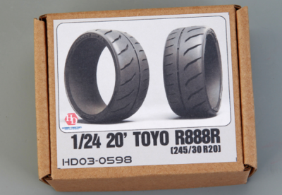 20' Toyo R888R (245/30 R20) Tires 1/24 - Hobby Design