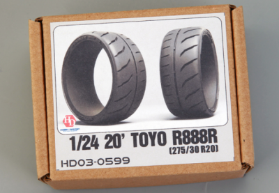 20' Toyo R888R (275/30 R20) Tires 1/24 - Hobby Design