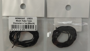 Mesh Tube 1mm diameter x 1m (Black) - MSM Creation