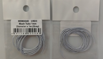 Mesh Tube 1mm diameter x 1m (Gray) - MSM Creation