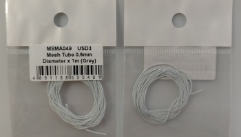 Mesh Tube 0.6mm diameter x 1m (Gray) - MSM Creation