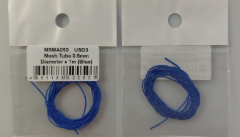 Mesh Tube 0.6mm diameter x 1m (Blue) - MSM Creation