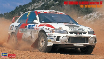 Mitsubishi Lancer Evolution IV 1997 Acropolis Rally 1/24 - Hasegawa