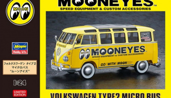 Mooneyes Speed Equipment & Custom Accessories Volkswagen Type2 Micro Bus 1/24 - Hasegawa