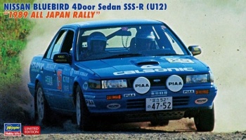 Nissan Bluebird 4Door Sedan SSS-R (U12) "1989 All Japan Rally" 1/24 - Hasegawa