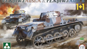 Pz.Kpfw. I Ausf. A + Pz.Kpfw. I Ausf. B  1+1 1/35 (2 kits) - Takom