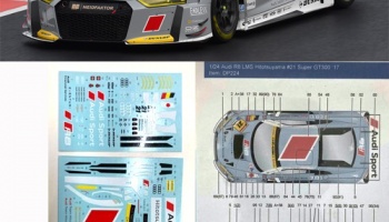 Audi R8 LMS Hitotsuyama *21 Super GT300 ´´17 1:24 - Decalpool