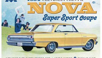 SLEVA 300,-Kč 25% DISCOUNT - 1964 Chevrolet Chevy Nova II Super Sport Coupe 1/25 - Moebius Models