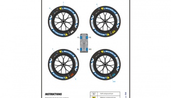 MICHELIN Tyre - WEC / LM 21'-23  Decals 1/24 - Blue Stuff