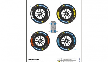 MICHELIN Tyre - WEC / LM 24 Decals 1/24 - Blue Stuff