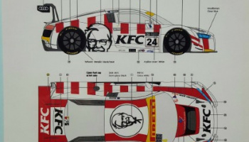 Audi R8 LMS "KFC Racing" Australian GT Trophy 2020 1/24 - LB Production