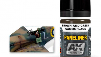 AK AIR Weathering AK2071 Paneliner for brown and green camouflage (35ml) - AK - Interactive
