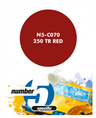 250 TR Red  Paint for Airbrush 30 ml - Number 5