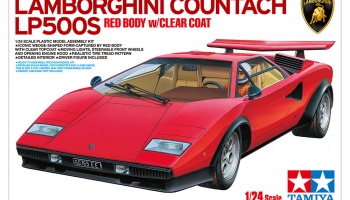 LAMBORGHINI COUNTACH LP500S (RED BODY w/CLEAR COAT) 1/24 - Tamiya