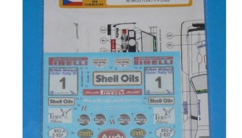 Audi Quattro S1 - British Midland Ulster Rally 1985 - Mouton / Pons 1/24 - REJI MODEL