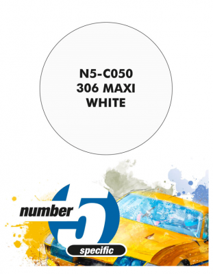 306 Maxi White Paint for Airbrush 30 ml - Number 5