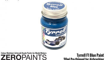 Tyrrell Blue Paint 30ml - Zero Paints