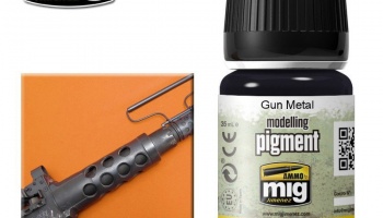 PIGMENT Gun Metal (35 ml) - AMMO Mig