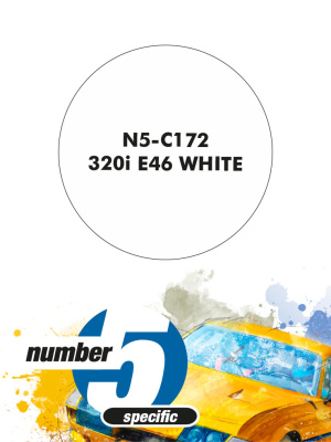 320i E46 White Paint for airbrush 30ml - Number Five