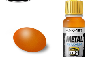 METALLIC Orange Metal Acrylics  (17 ml) – AMMO Mig