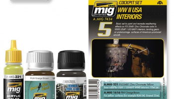 WWII USA Interiors Weathering Air Sets - AMMO Mig