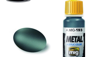 METALLIC Bluish Titanium Metal Acrylics  (17 ml) – AMMO Mig
